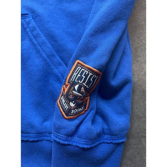 Disney Star Wars Galaxys Edge Sweatshirt Boys S Blue Full Zip Sweater X-Wing - Picture 3 of 7